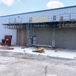 Concrete block installation